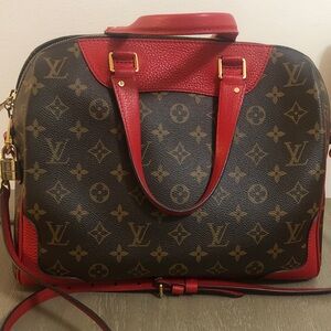 Louis Vuitton Red and Brown bag